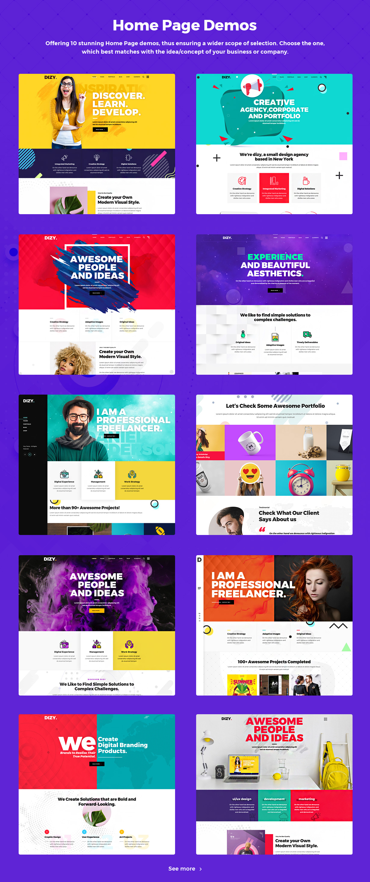 Dizy - Creative Portfolio Theme - 6